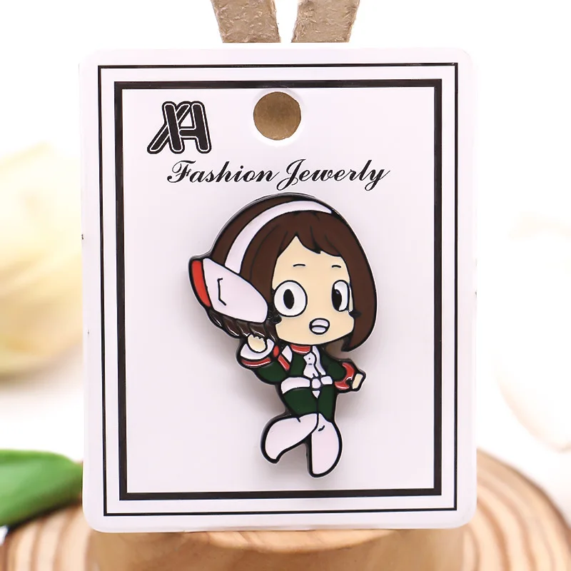 Japanese My Hero Academia Anime Enamel Pins Midoriya Izuku Brooch Clothes Lapel Badge Cartoon Pin Gift for Fans