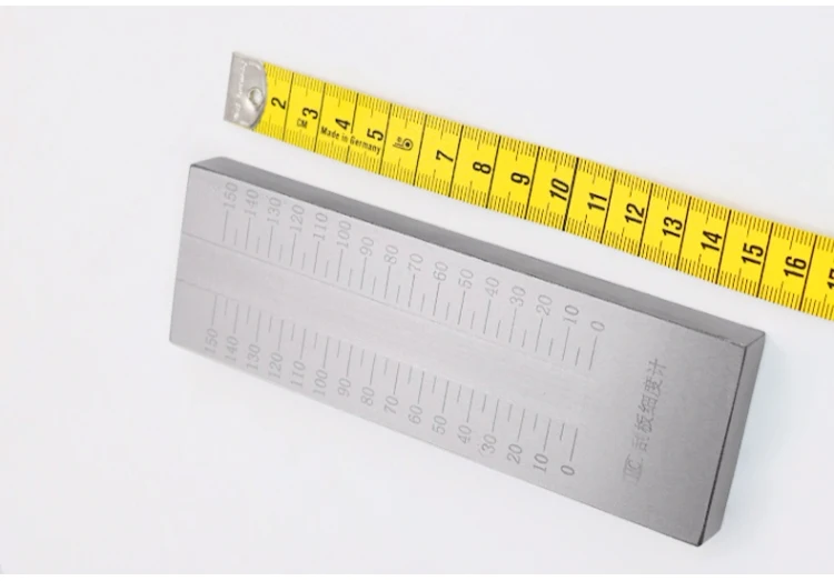 QXD Stainless Steel Scraper Fineness Meter Single Groove Fineness Plate Fineness Gauge 25/50/100/150um