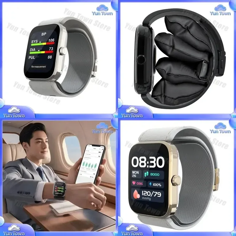 for Medical Wrist Pressure Smart Watch for Accurate Heart Rate Monitoring Fitness Tracker Health Monitor Blood Pressure Watch