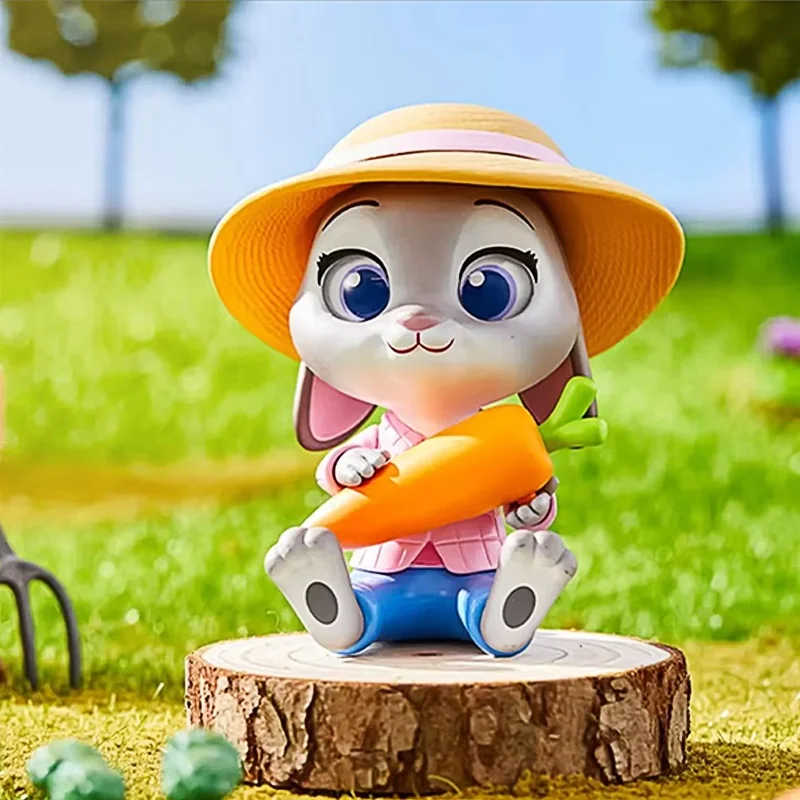 Disney Zootopia Series Anime Figures Judy Hopps Nick Wilde Bellwether Sloth Officer Cute Desktop Decorations Model Doll Gifts