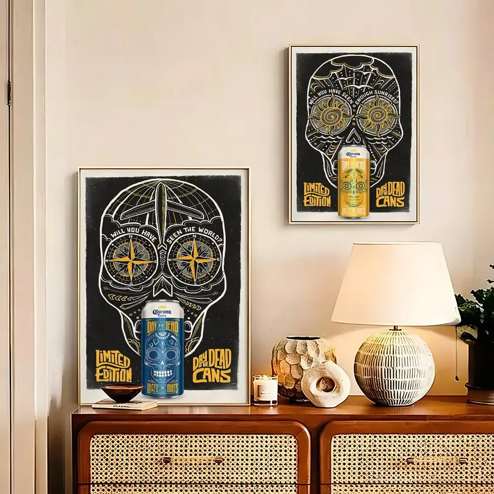 Corona Extra Beverage Brand Poster HD art sticky wall waterproof home living room bedroom bar decoration