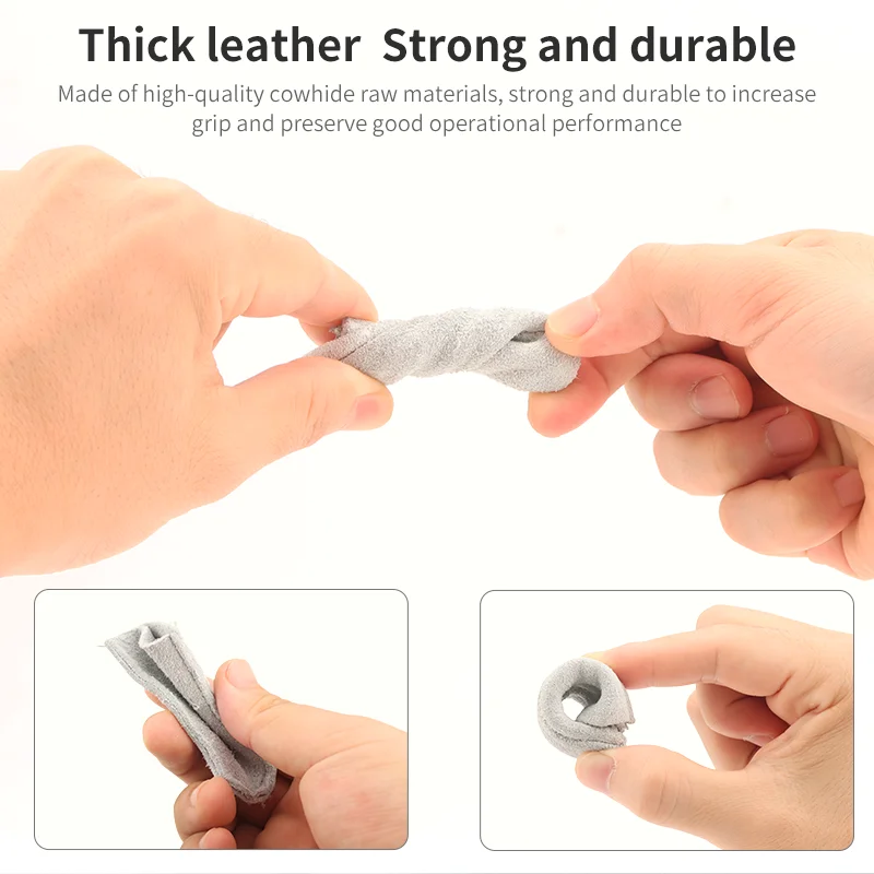 LUXIANZI Anti-scalding Welding Finger Cots For Hand Sewing Sanding Welders Repair High Temperature Thumb Protector Sleeve Cover