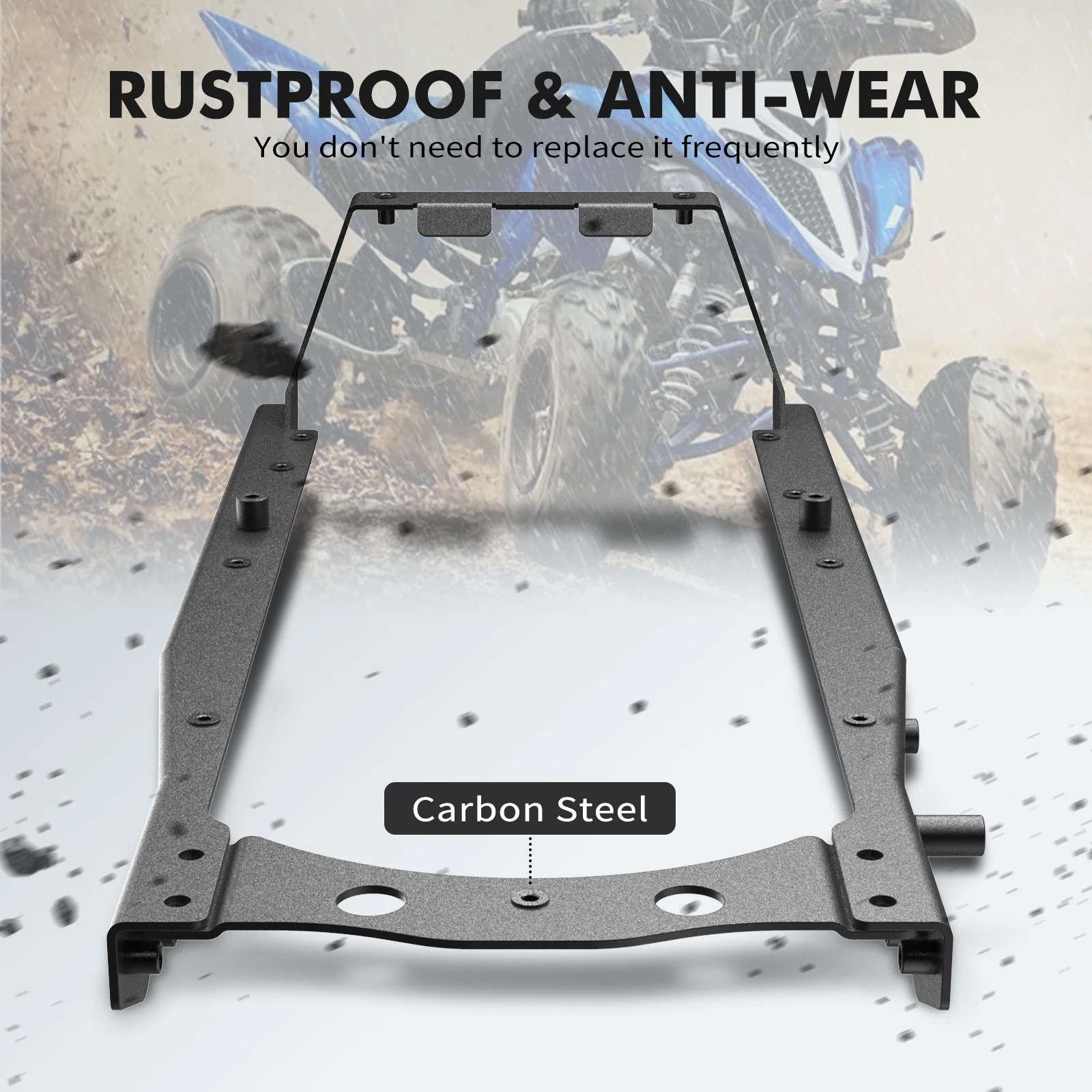NICECNC Rear Subframe Sub Frame For Yamaha Raptor 700R 2009-2024 700 2006-2024 Carbon steel Replaces 2LS-F1190-68-00 ATV