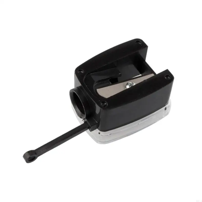 D0UA Makeup Pencil Sharener Syster Doper Sharer с прозрачной крышкой и промывкой щеткой для карандашей для бровей для губ для