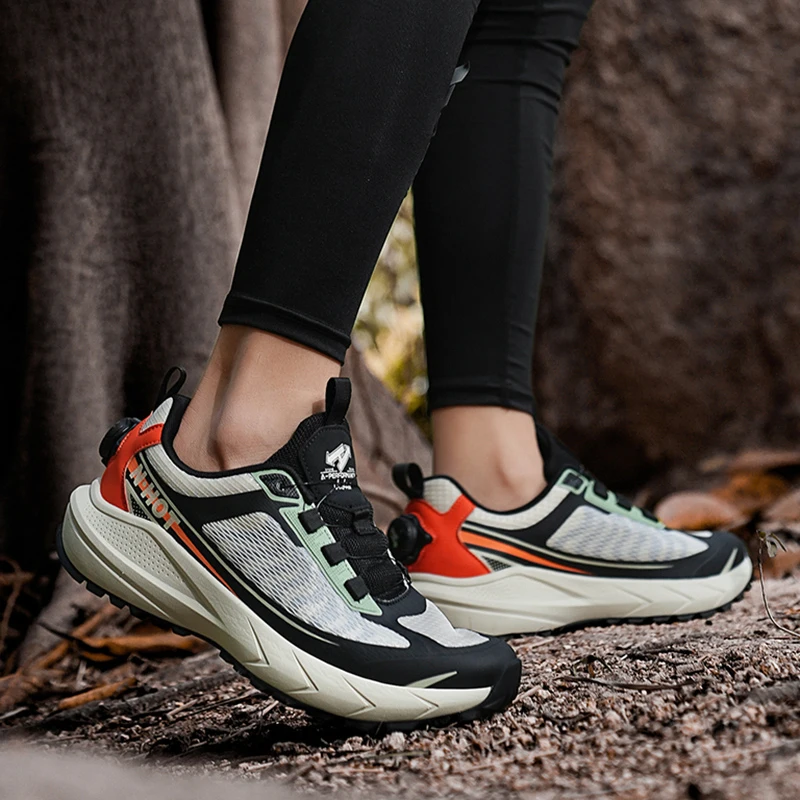 

Professional Marathon Running Shoes Men Shock Absorption Non-Slip Sole Breathable Mesh Athletic Training Sneakers