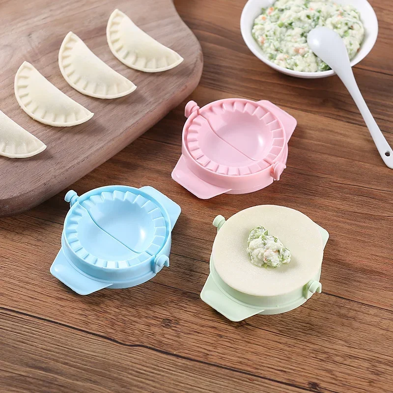 Herramienta de plástico para hacer Dumplings, molde para hacer masa, prensa para Ravioli, pastelería de cocina, comida china, Jiaozi