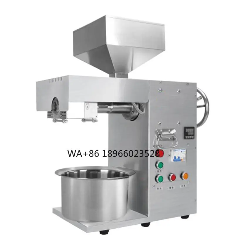 

Mini Commercial T15 Oil Maker Home Use Sesame Olive Black Seed Coconut Raw Automatic Grade Screw Oil Press Machine