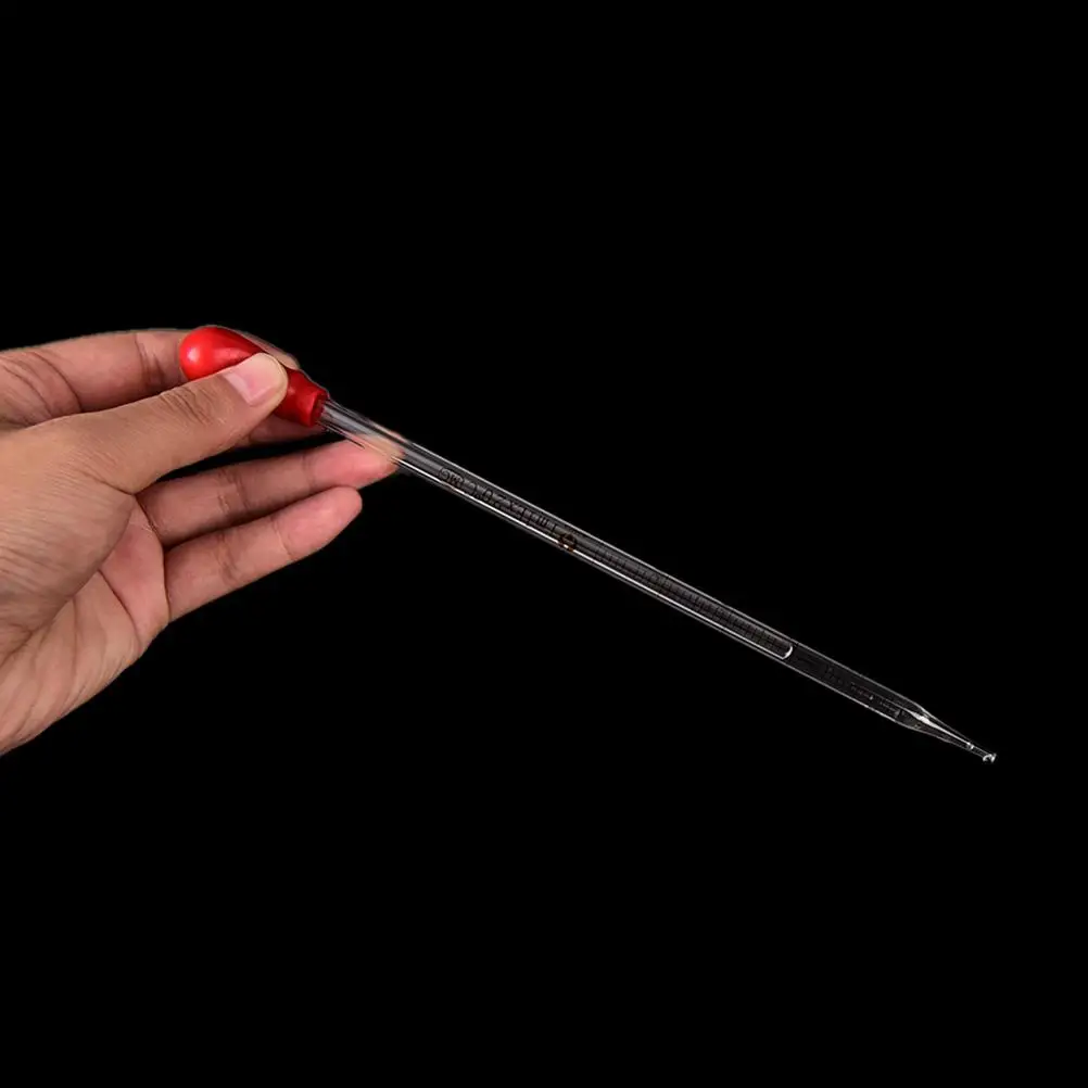 1pc Glass Graduated Pipette Rubber Bulb Lab School Experiment Dropper Dispensin 0.5ml 1ml 2ml 3ml 5ml Tools