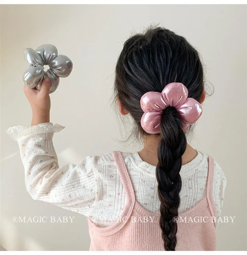 Corbata para el pelo del intestino grueso a cuadros de cuero Simple de otoño para adultos, moño de bailarina de alta elasticidad, cuerda para el pelo antideslizante Ins