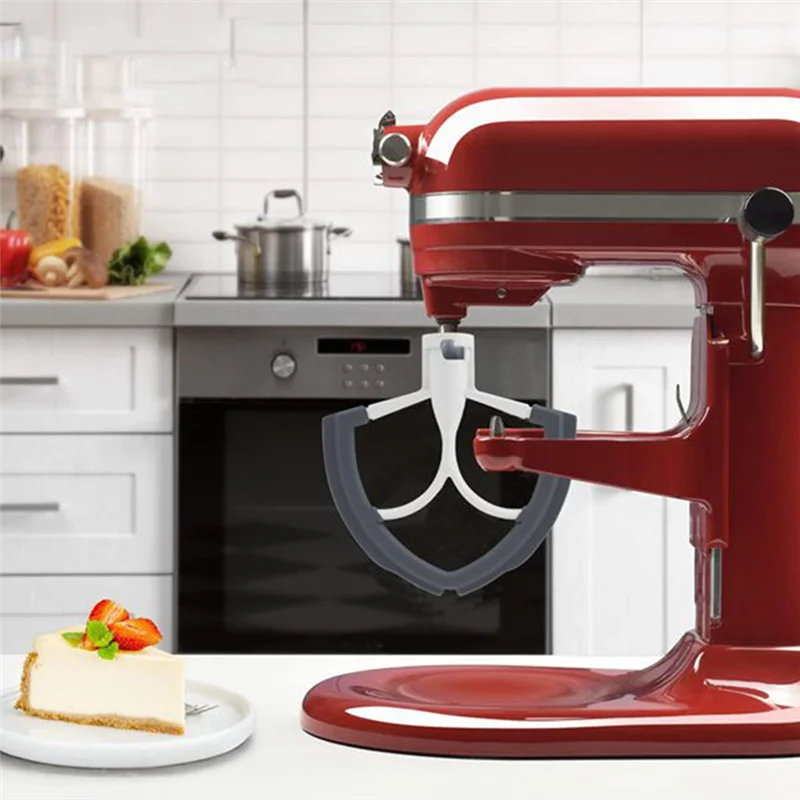 EMECE-Flex مضرب مجداف Forkichenaid خلاط 5.5-6 كوارت أجزاء خلاط برأس مائل حواف سيليكون مرنة وعاء مكشطة