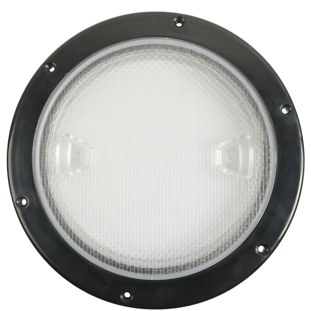 

Boat Deck Plate 8 Inch Round Black ABS Hatch Cover 6 Hole with Screws for Marine Boats Yachts and Fishing Vessels Deck Repair