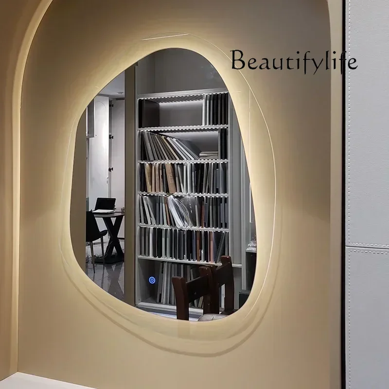 JB ماكياج مرآة حمام متموجة غرفة المعيشة إنفينيتي الحديثة الغرور مرآة جمالية غير النظامية الجمالية Espelhos Decoracao Quarto