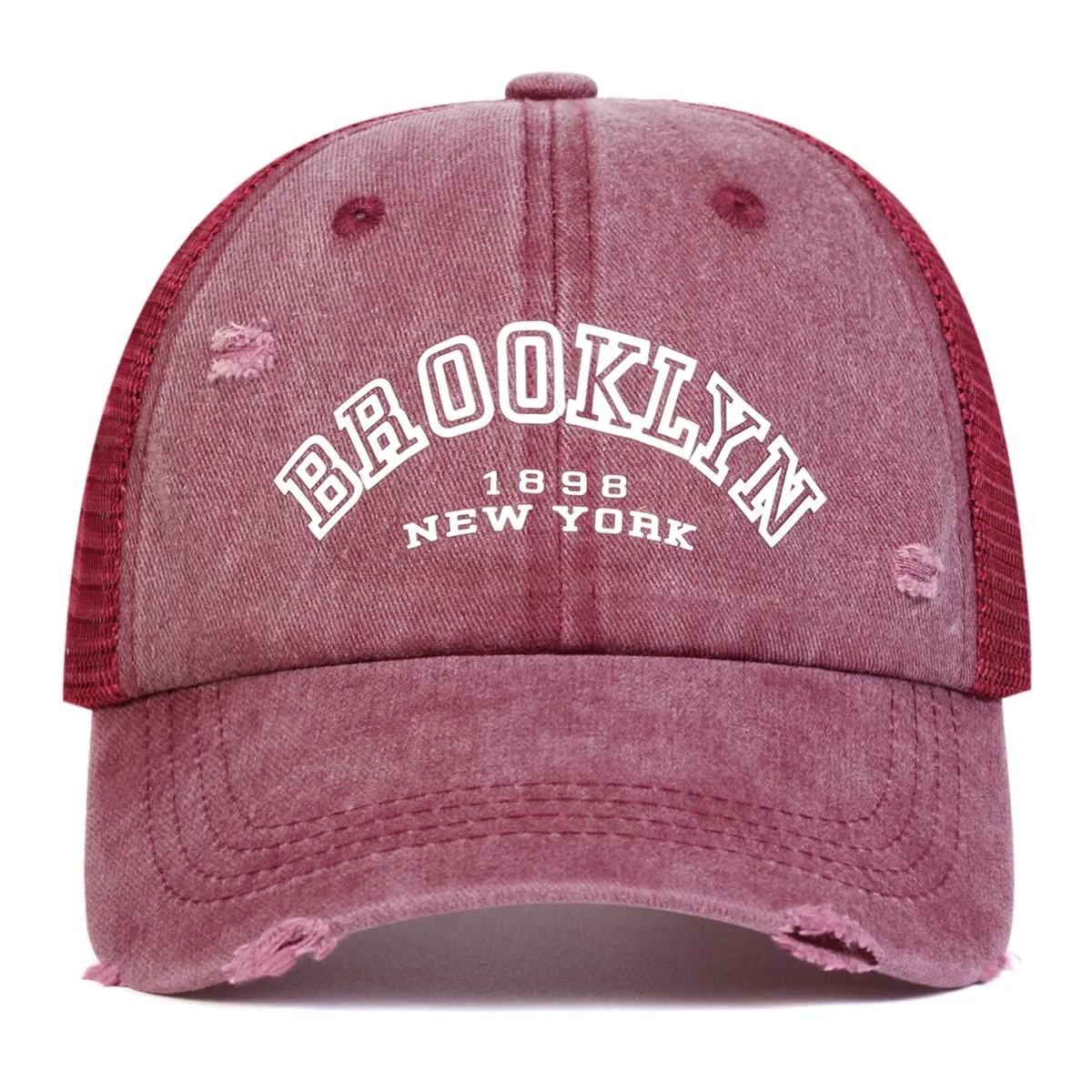 للجنسين بروكلين إلكتروني طباعة غسل قبعات البيسبول صافي قبعة الهيب هوب الربيع الصيف في الهواء الطلق قابل للتعديل قبعات عادية قبعة واقية من الشمس