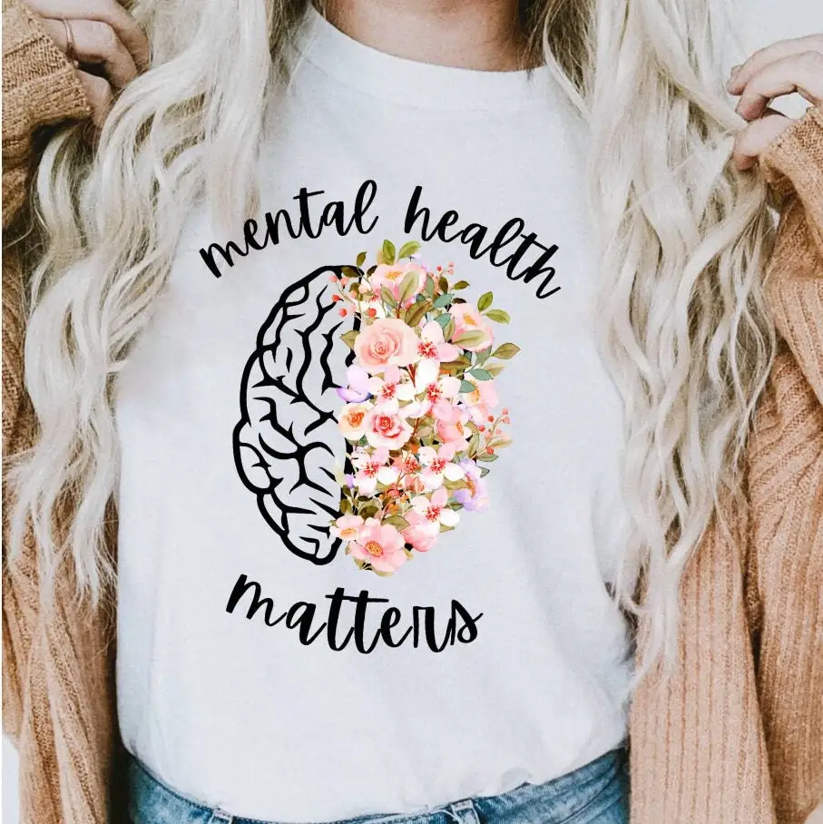 Mental Health Matters T Shirt Awareness Anxiety TherapisT PsychologisT