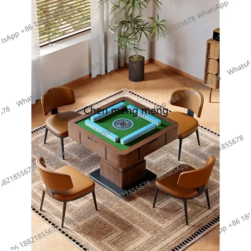 

RR Lifting solid wood automatic dual-purpose meal hemp all-in-one machine household multi-functional coffee table mahjong table