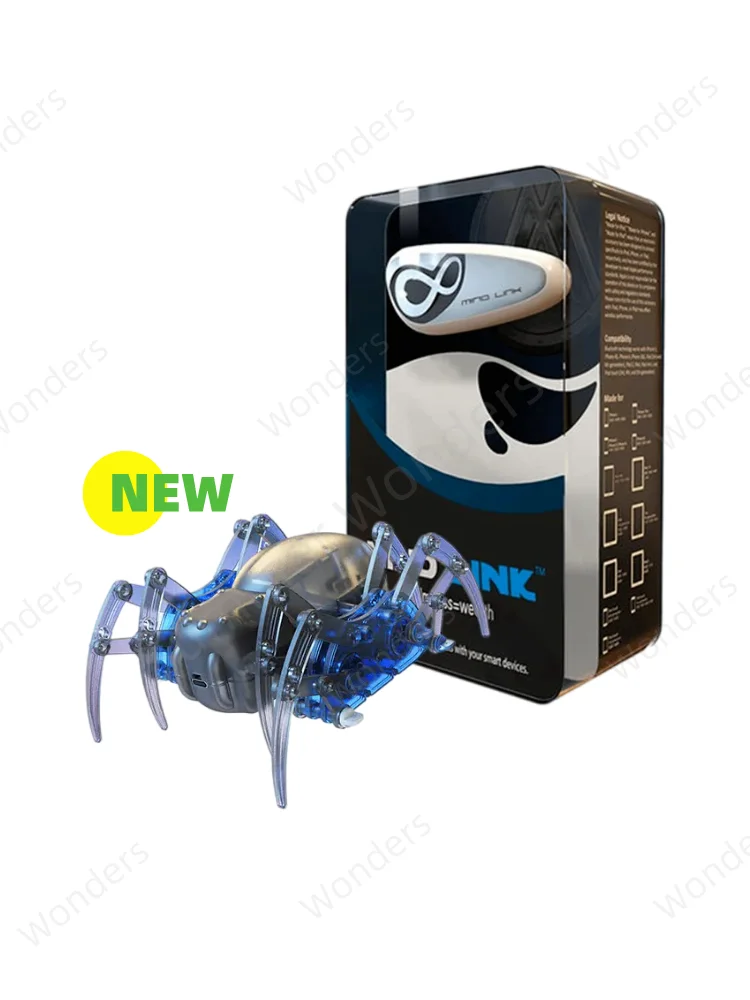 Mainan Gelombang Otak Mindlink Spider, Headband Gelombang Otak Tahan Lama, Kit DIY Kontrol Pikiran, Set Edukasi Steam untuk Meningkatkan Perhatian Anak