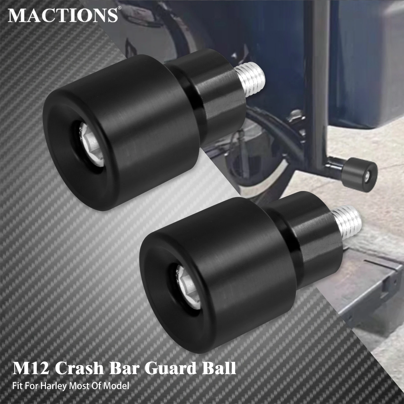 

Motorcycle Crash Bar Guard Ball M12 Engine Guard Crash Bar Collision Protector For Harley Touring FLHR Softail FLS Sportster XL