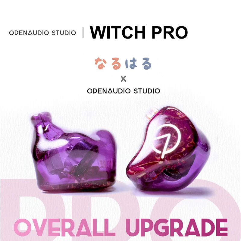 

OPEN AUDIO WITCH PRO 1DD+1BA Hybrid Monitor Audiophile In-ear Earphone IEMs Hifi Music Earbuds 0.78mm Detachable Cable Headset