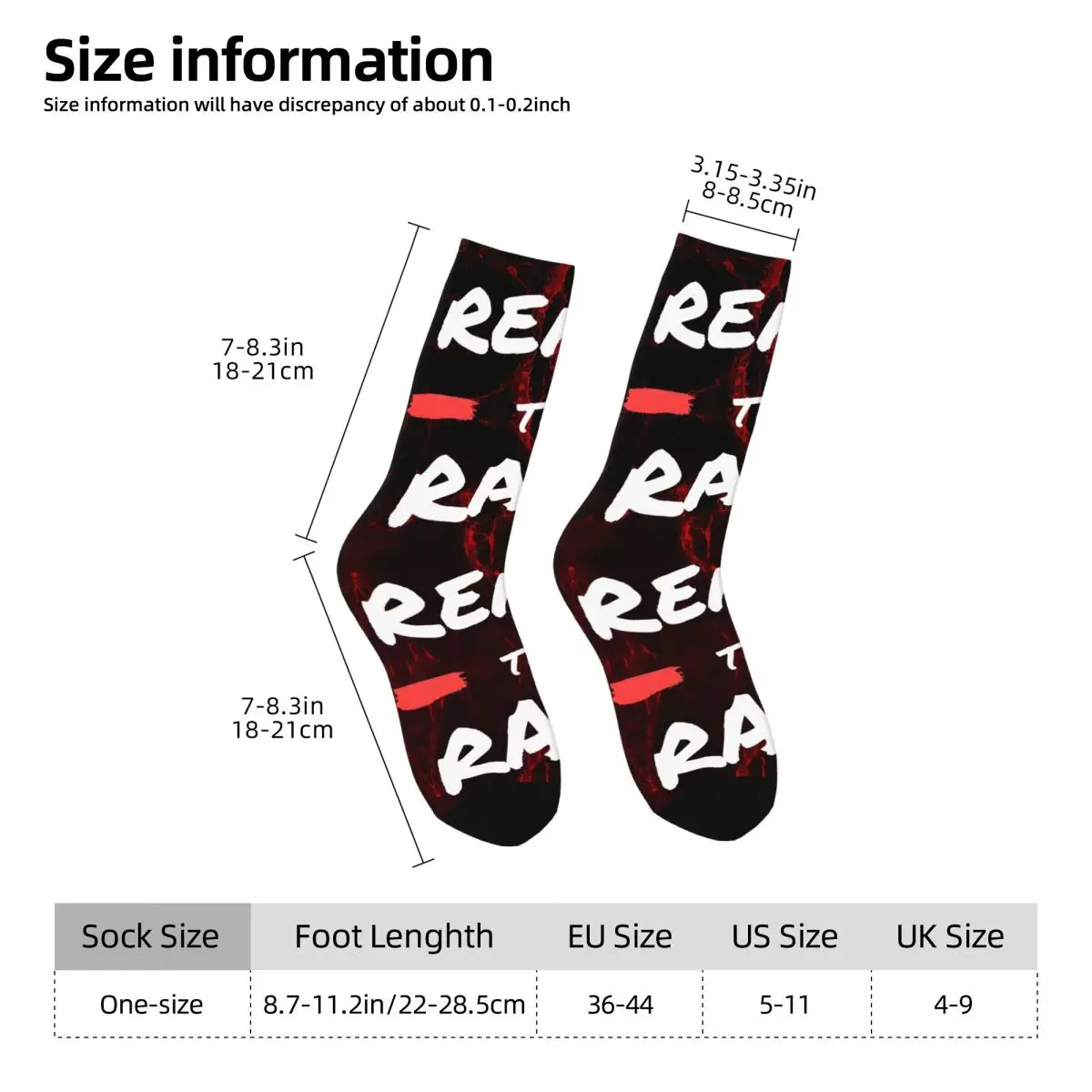 Vintage Background Men's compression Socks Unisex Ready To Race Harajuku Pattern Printed Novelty Crew Sock