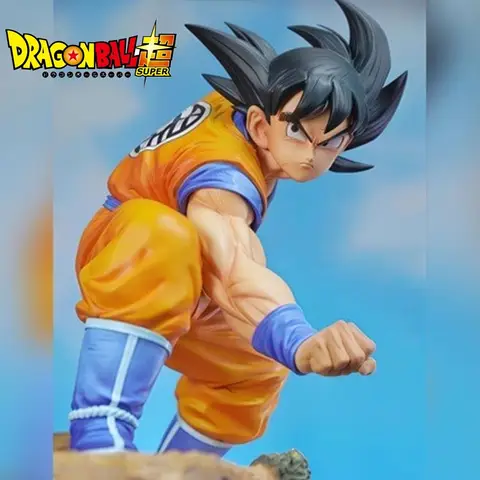 Anime 20cm Dragon Ball Z Goku Model Hand-made Son Goku Action Figure PVC Statue Collection Model Desktop Ornament Toy Gift