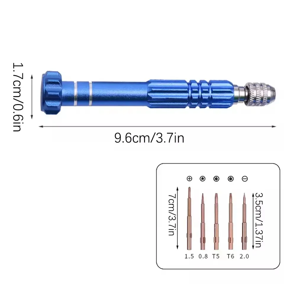 5 in 1 Multi-Function Screwdriver Set Mobile Phone Watch Glasses Disassembly Tool Notebook Watch Repair Tools Repair Accessory