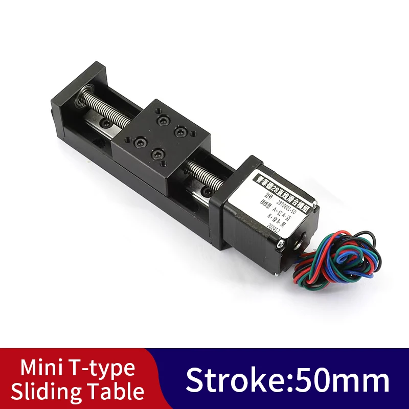 NEMA11 Stepper Motor Mini Linear Rail Guide Small Sliders Lead Screw T6 for CNC Router Parts XYZ Linear Stage Actuator