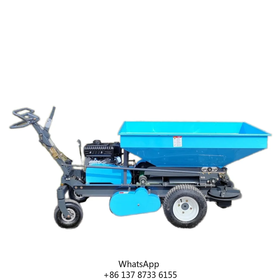 Ce Certified Manual Self-propelled Dual-purpose Rotary Lawn Feed Spreader And Farmland Fertilizer Spreader