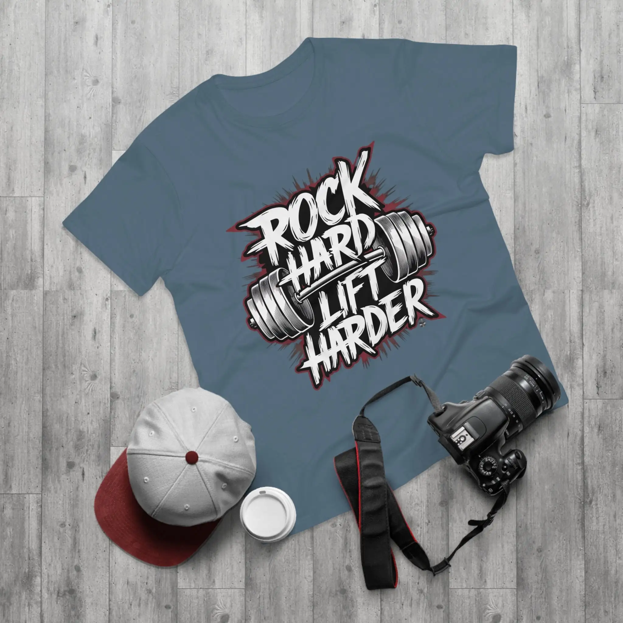 Rock Hard Lift Harder Punk T Shirt Graffiti Style Gym Edgy Urban Streetwear Motivational Workout Athletic Inspiration Top