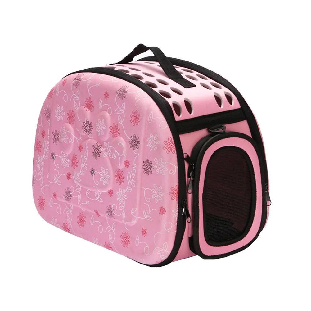 

Pet Carrier Dog Carrier Pet Handbag Bag Portable Travel Bag Pet Dog Front Bag Head Out EVA Backpack (Size Pink)