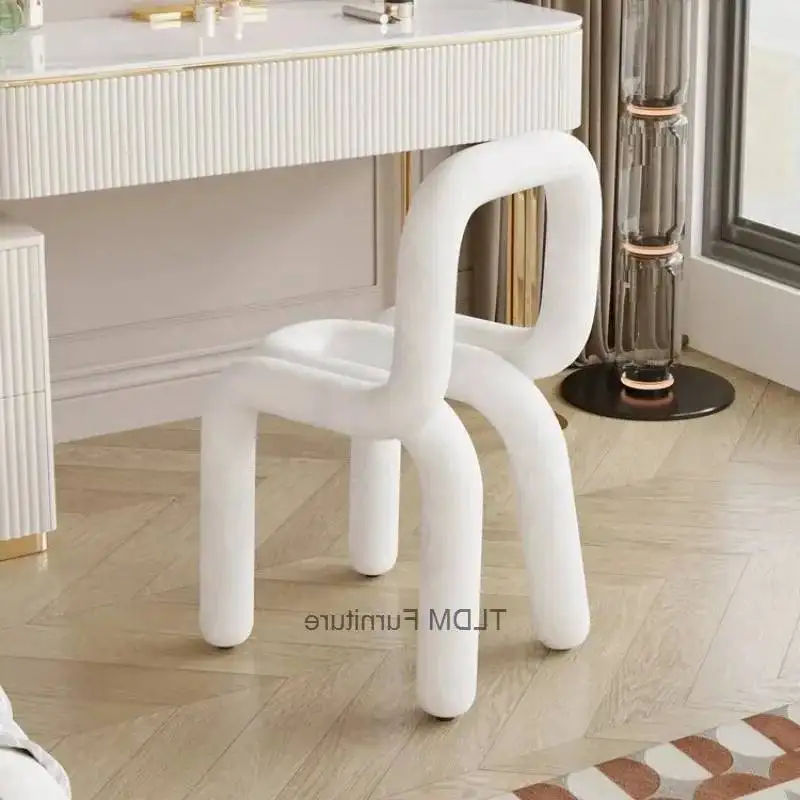 Artistic Light Luxury Multi-Color Velvet Dining Chair Wrap-Around Design Accent Modern Lounge Chair for Living Room Home Decor