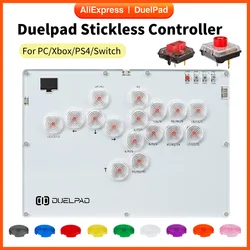 Duelpad Stickless/All-button Controller Hitbox For Fighting Game Stick Arcade Joystick Pico GP2040-CE For PC/Xbox/PS4/Switch