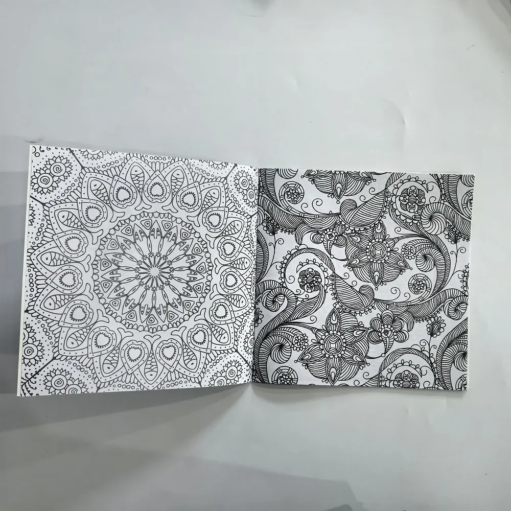 1PCS 24 Pages Mandalas Flower Coloring Book For Children Adult Graffiti Drawing Book image 2
