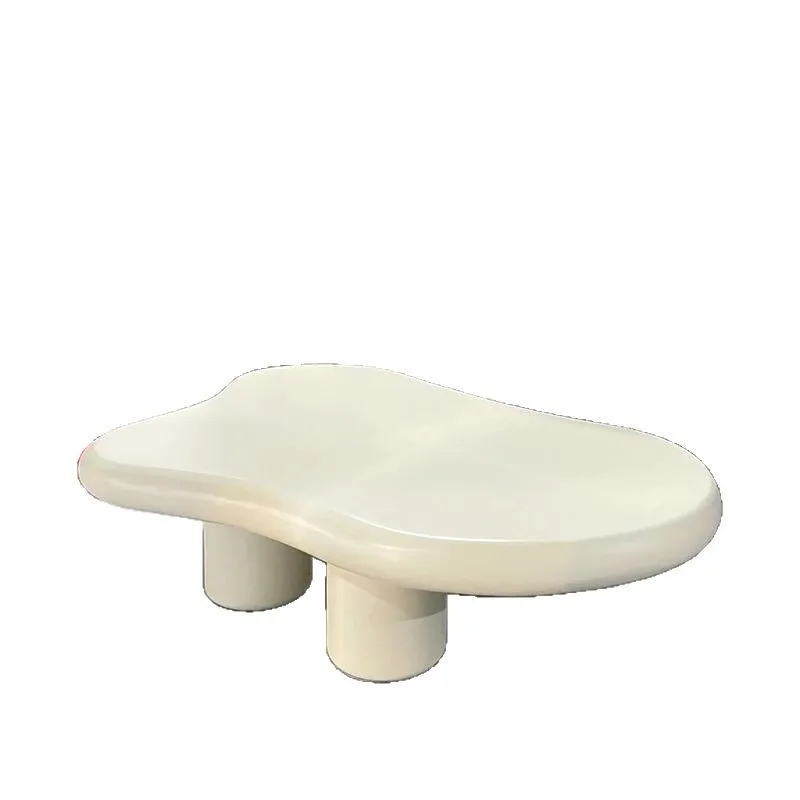 

Cloud coffee table ins wind small apartment special-shaped table cream wind home living room bedroom table light luxury