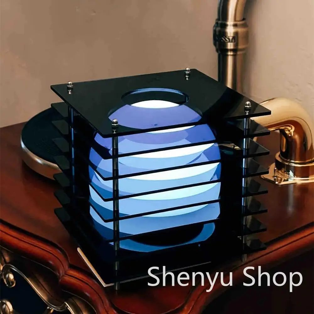 

16 Colors Rechargeable Desk Lamp Creativity Acrylic Bedroom Ambient lighting Desktop Decorate Room Props Home Decor Night Light