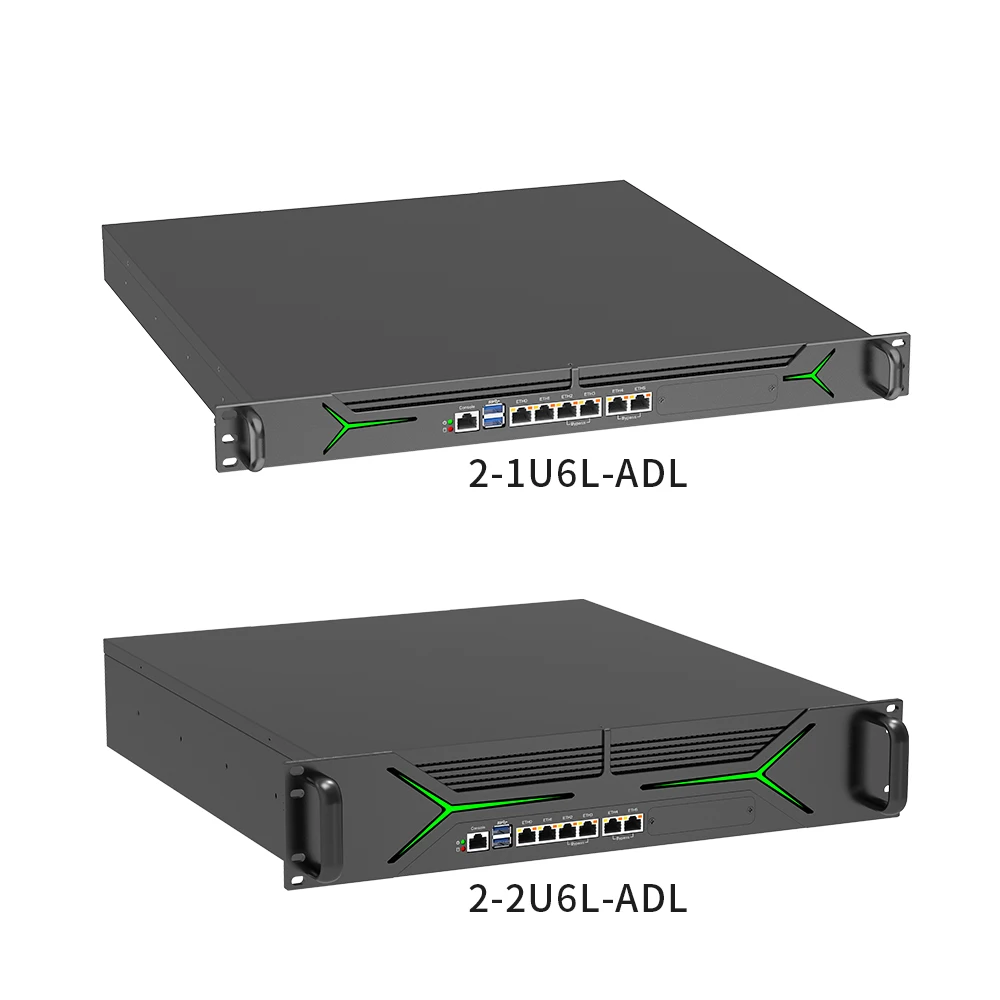 Custom 4*SFP+ 10G 6Lan 1U Rack Case 12th Gen LGA 1700 Industrial Pfsense Firewall Mini Pc 1U Server Rack Mount