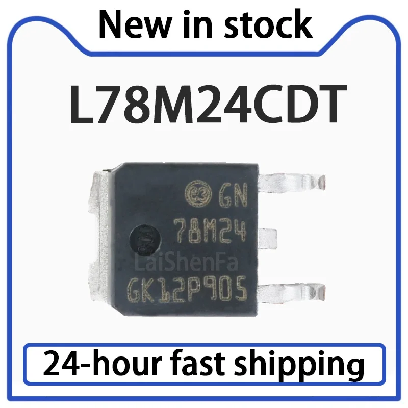 10PCS L78M24CDT TO-252-2 0.5A Three Terminal Positive Regulator Linear Voltage Regulator Chip in Stock