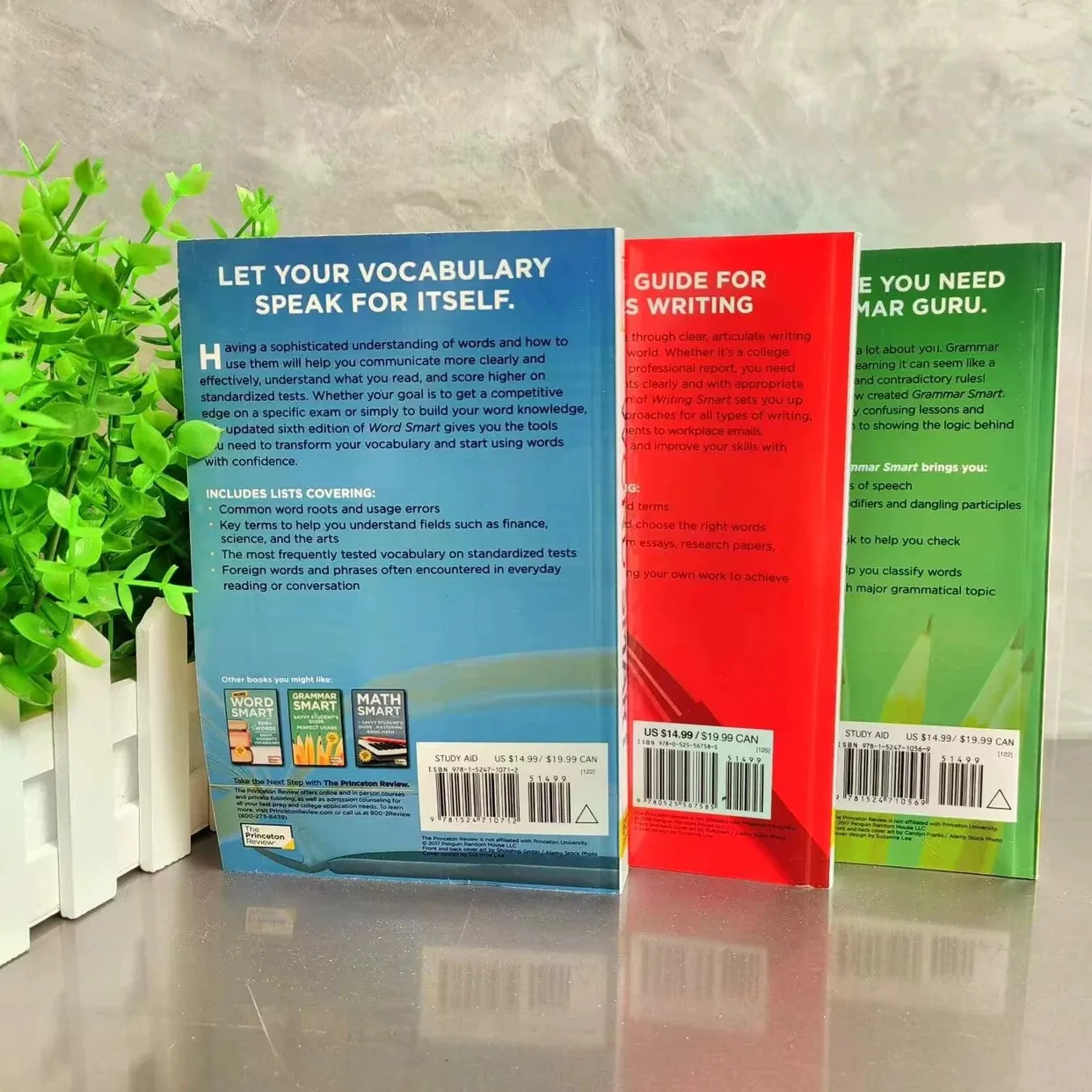 The Princeton Review Series Books Word Smart and Writing Smart Savvy Student's Guide Vocabulary English Book