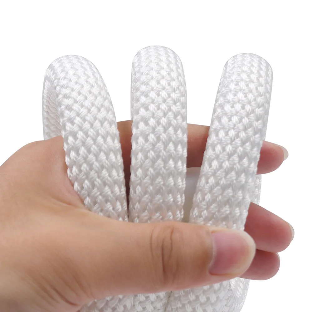 Flexible unlit neon rope bent around a hand
