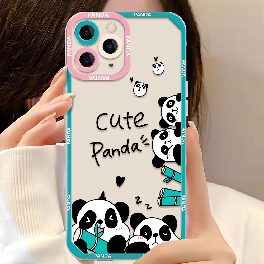 Mi 12 Lite casing ponsel Xiaomi Redmi Note 10 Pro, casing penutup dinosaurus Panda untuk Xiaomi Redmi Note 11 9 8 Pro 10C 9C 9A Mi 11 Lite Poco X5 X3 Pro