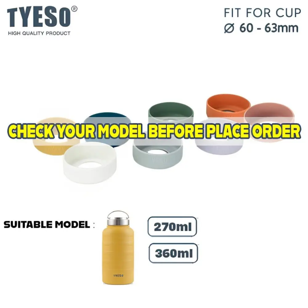 1Pcs Anti Slip Bottle Cover 84-87mm Protective Silicone Coaster Mug Cup 750ml 1000ml TS-8815 TS-8816 Bottom Sleeve for Tyeso Mug
