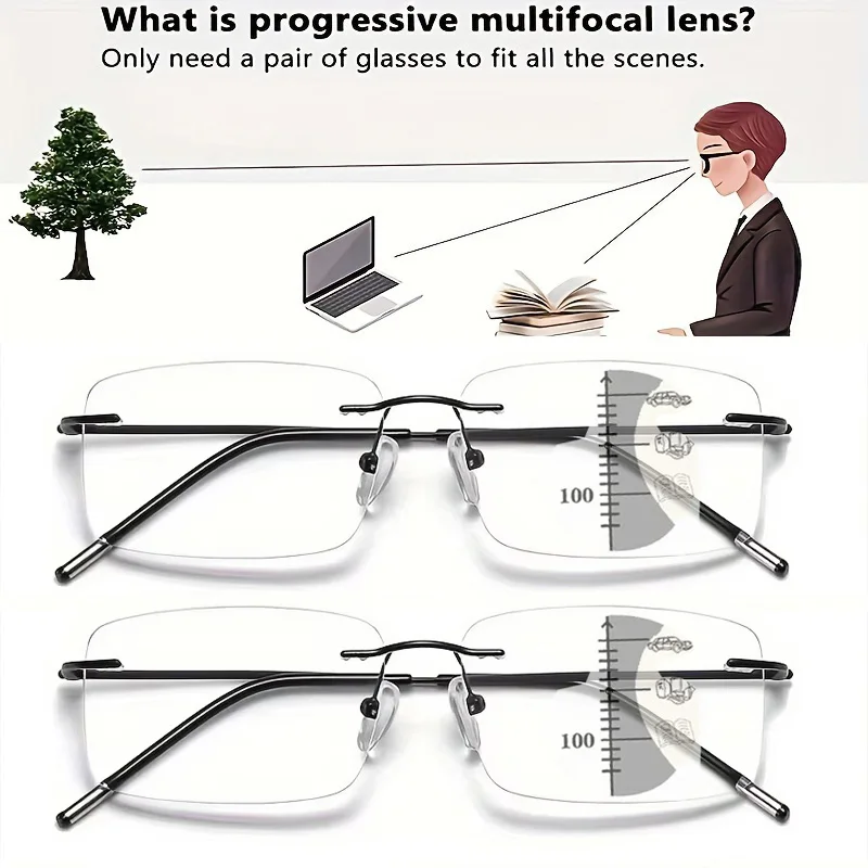 Oculos-de-leitura-progressivos-multifocais-ultraleves-sem-aro-2-pecas-masculino-e-feminino-com-armacao-de-titanio-anti-luz-azul-para-presbiopia