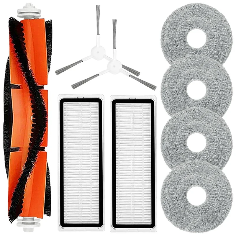 

For Xiaomi S20 Plus S20+ Robot Vacuum Cleaner Main Side Brush Hepa Filter Mop Cloth Replacement Parts Accessories