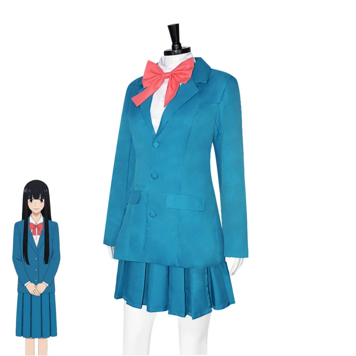 Anime Kimi Ni Todoke: From Me To You Kuronuma Sawako Cosplay Costume, Japon, Corée du Sud, JK School Uniform Wig, Woman Lovely Imbibé