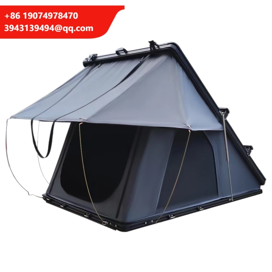 

2-3 Person Outdoor Tents Triangle Aluminum Hard Shell Car Roof Top Camping Tent Rooftop Tent