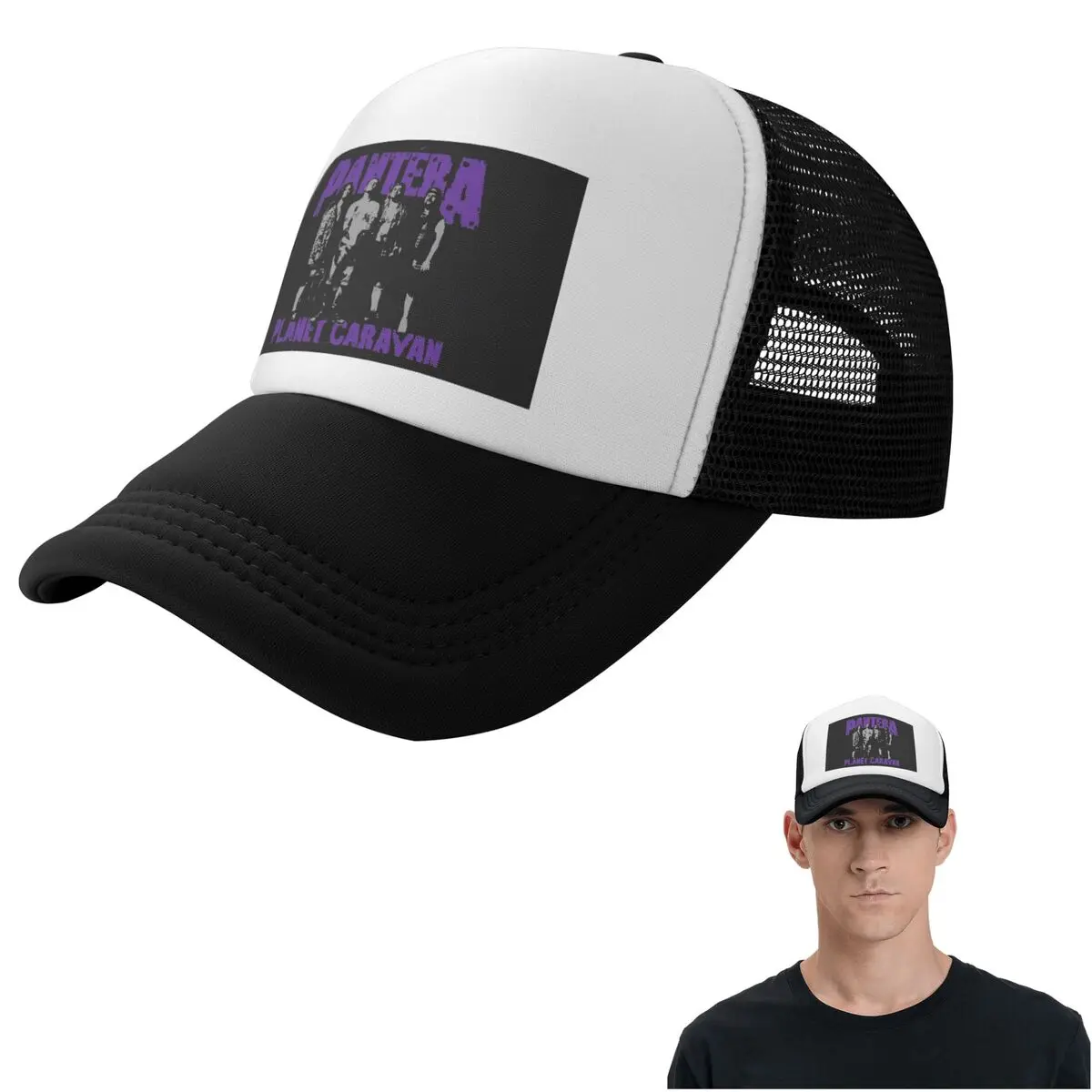 Pantera Heavy Metal Band Music (5) Cap Fashion Mesh Baseball Caps Adjustable Hat Hip Hop Summer Unisex Baseball Hats