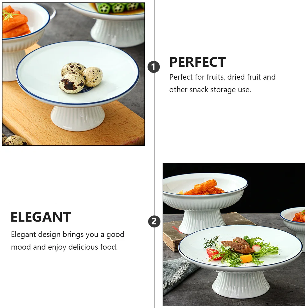 

Ceramic Fruit Bowl for Kitchen Counter Aesthetic Party Bowls Serving Food White