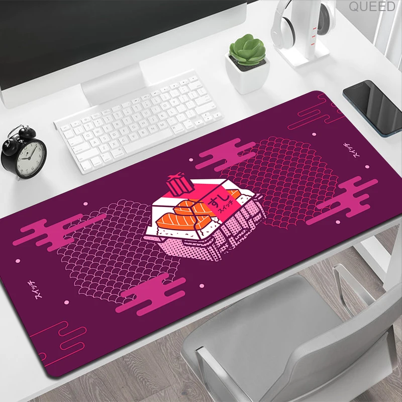 400x900 Art Sushi Suitchi Deskmat Rubber Mat Sushi Shaft Personalized Table Mause Pad Company Mouse Mats Minimalist Mousepad Xxl