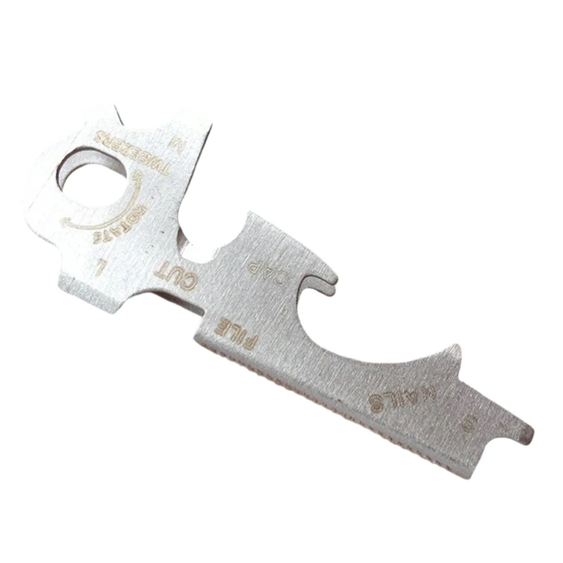   Stainless Steel Multitool Keychains Outdoor Survival Multipurpose Keychains for Camping Hiking Cycling Emergencies Use