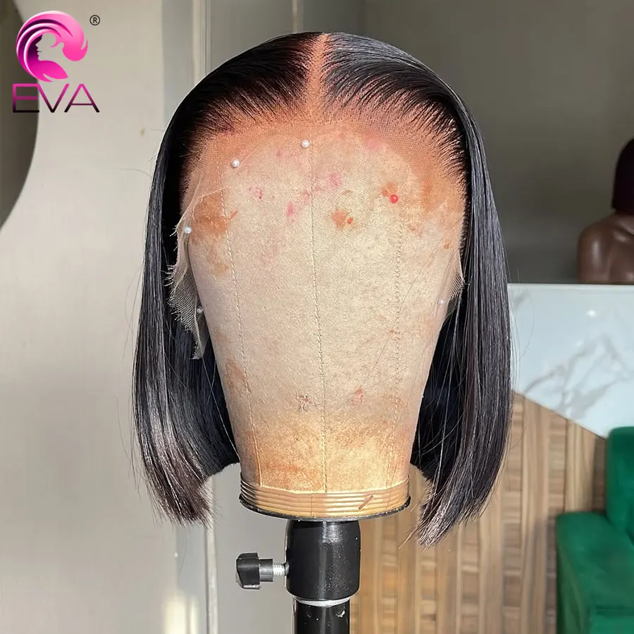 Parrucca Bob perfetta 13x6 Parrucca frontale in pizzo HD Pre pizzicata Nodi candeggiati Glueless 5x5 HD Parrucche con chiusura in pizzo Capelli lisci per le donne