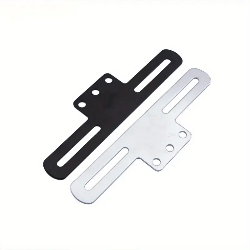 Black/Chrome Universal Motorcycle License Plate Holder Support Rear Tail Light Bracket Mount Holder